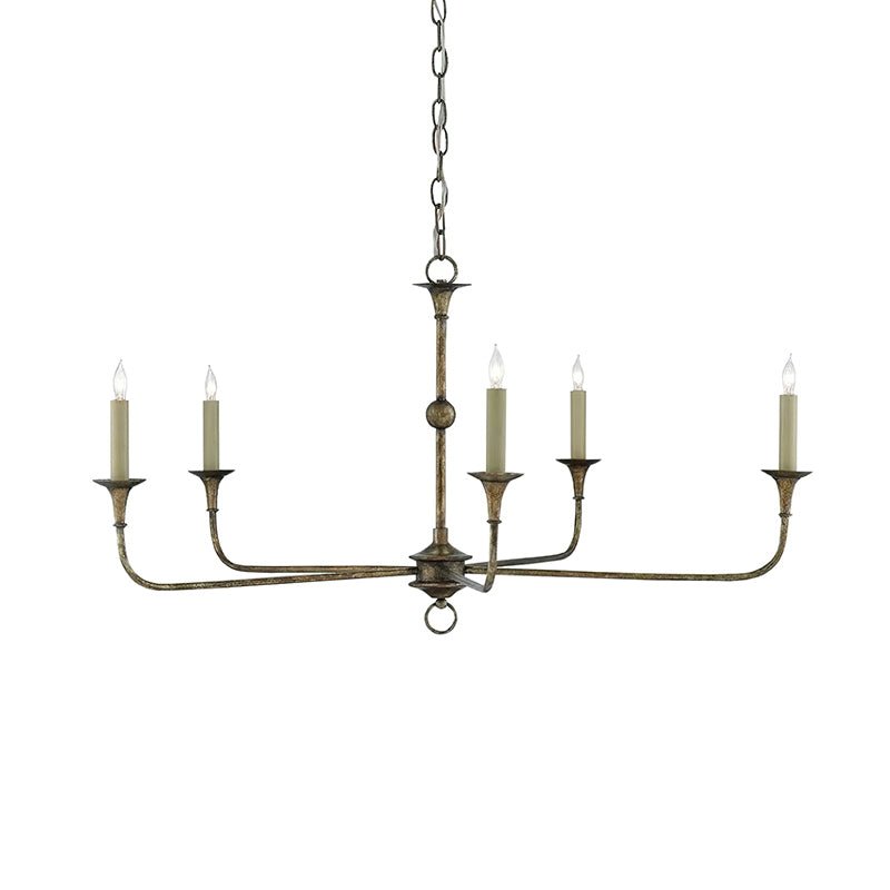 Elara Candle Chandelier - Elegant Design with Adjustable Height & LED