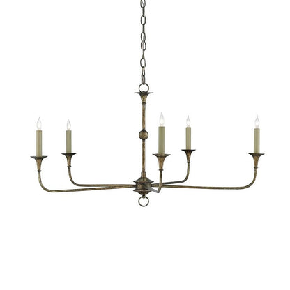 Elara Candle Chandelier - Elegant Design with Adjustable Height & LED