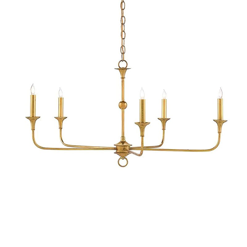 Elara Candle Chandelier - Elegant Design with Adjustable Height & LED