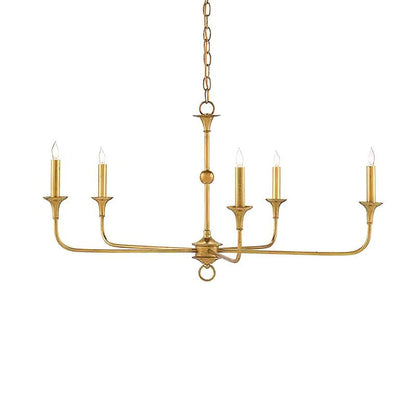 Elara Candle Chandelier - Elegant Design with Adjustable Height & LED