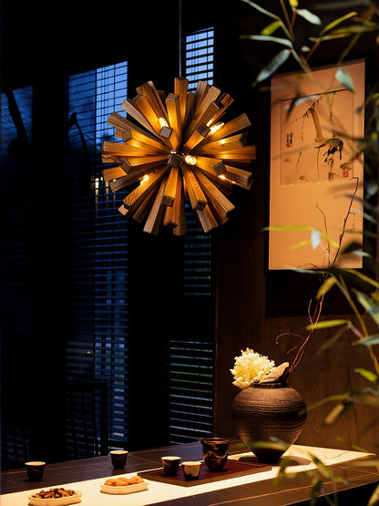 Nova Burst Chandelier - Modern Design with Adjustable Brightness & Ene