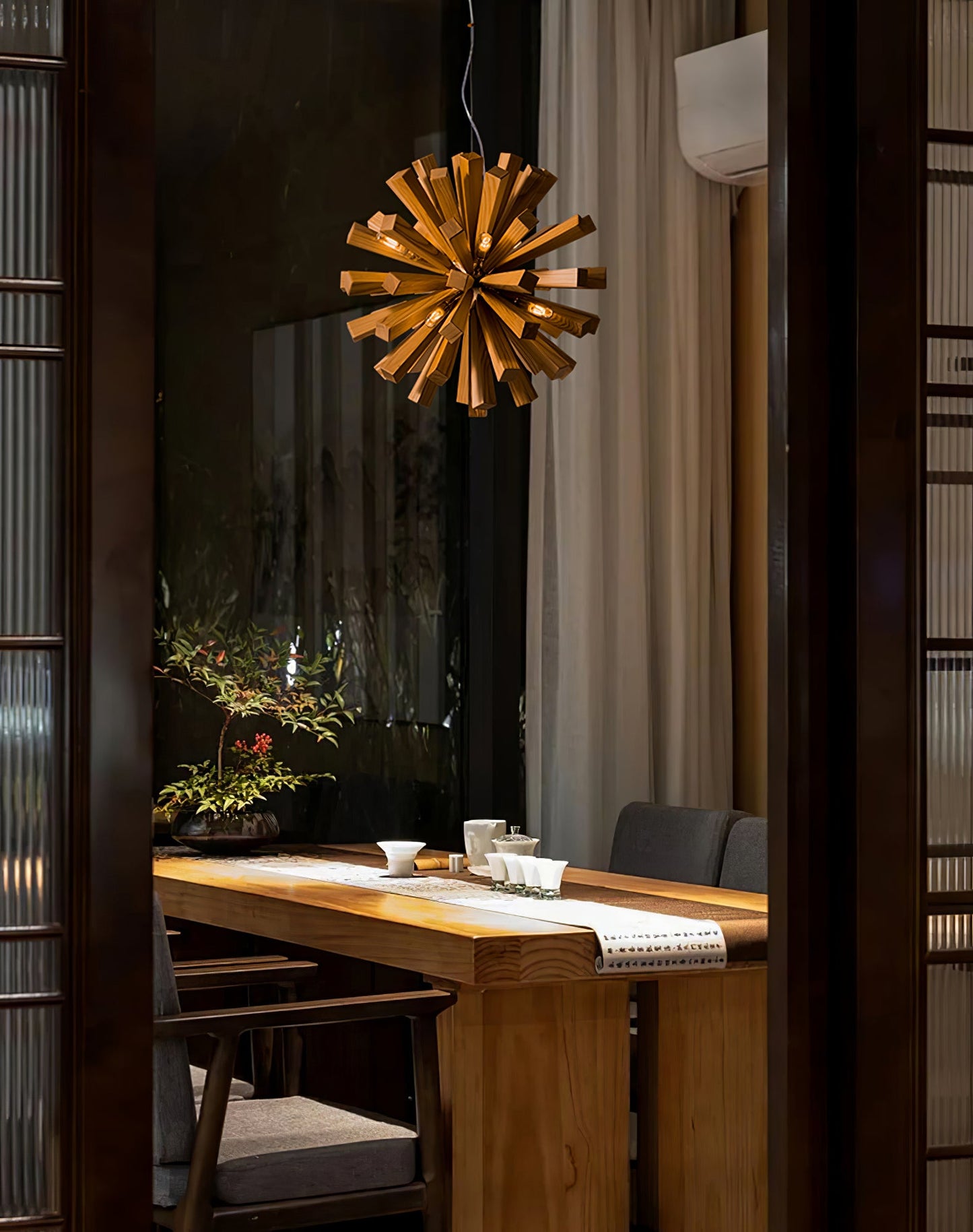 Nova Burst Chandelier - Modern Design with Adjustable Brightness & Ene