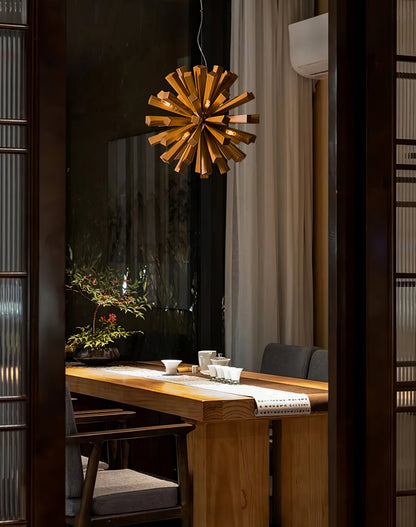 Nova Burst Chandelier - Modern Design with Adjustable Brightness & Ene