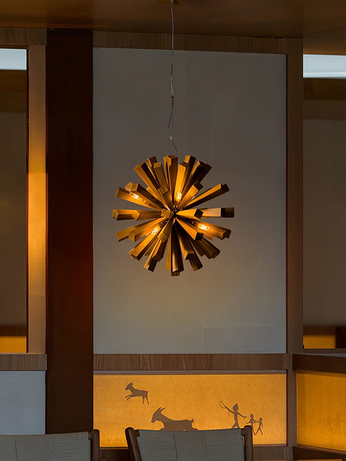 Nova Burst Chandelier - Modern Design with Adjustable Brightness & Ene