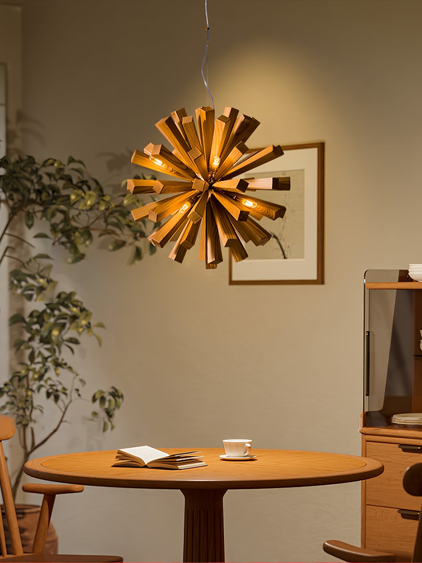 Nova Burst Chandelier - Modern Design with Adjustable Brightness & Ene