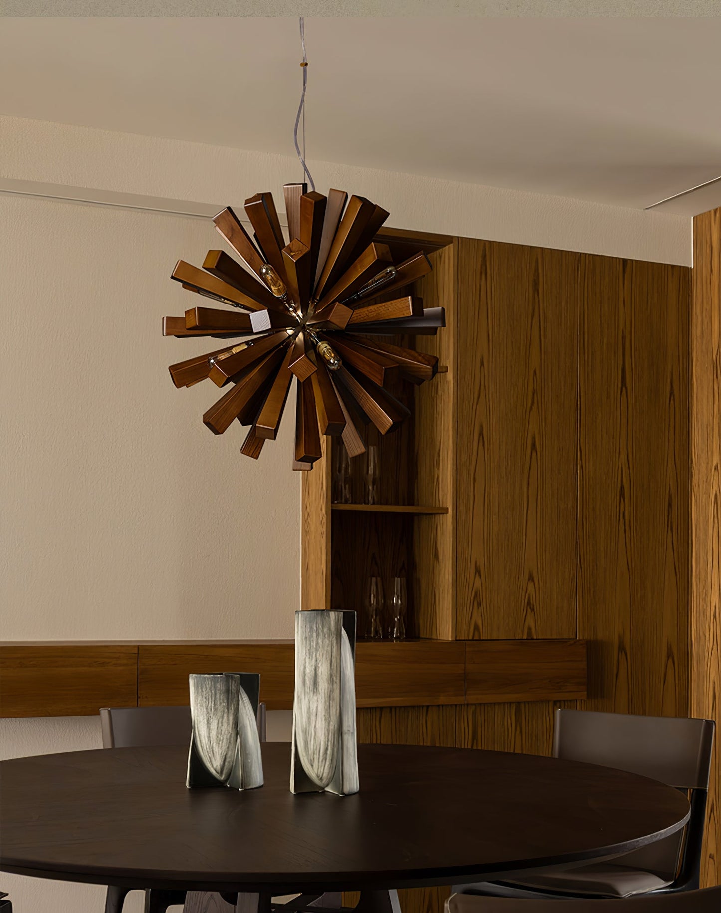 Nova Burst Chandelier - Modern Design with Adjustable Brightness & Ene
