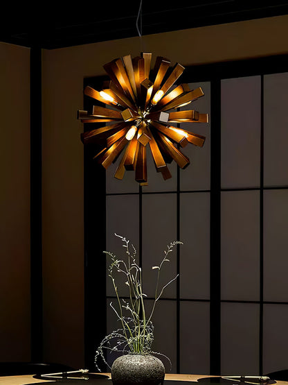 Nova Burst Chandelier - Modern Design with Adjustable Brightness & Ene