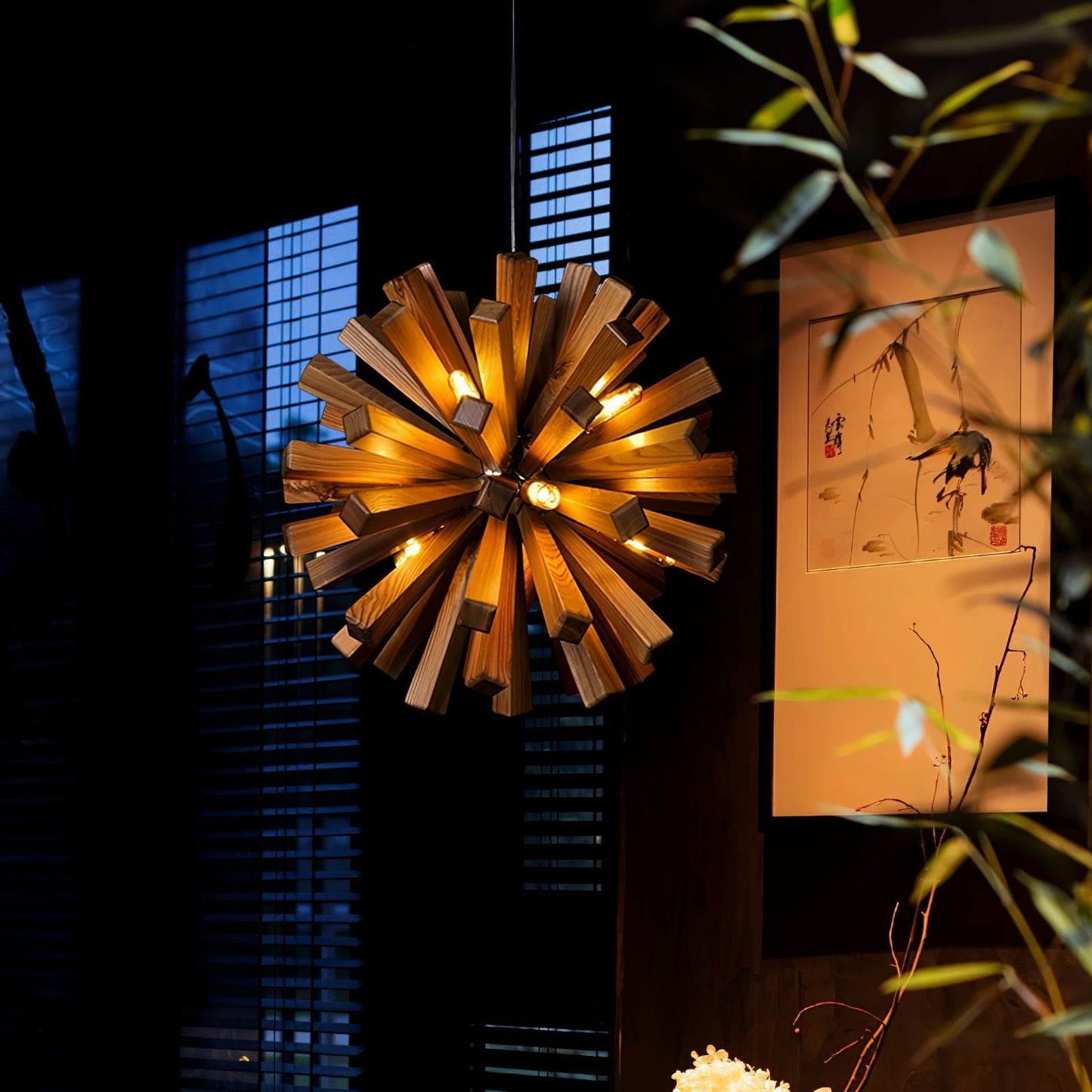 Nova Burst Chandelier - Modern Design with Adjustable Brightness & Ene