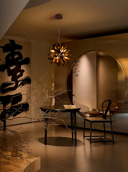 Nova Burst Chandelier - Modern Design with Adjustable Brightness & Ene