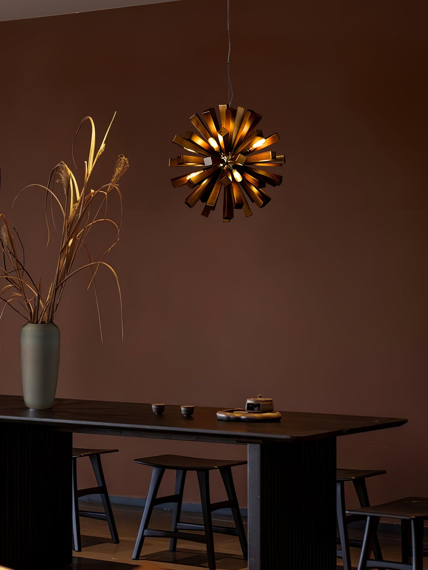 Nova Burst Chandelier - Modern Design with Adjustable Brightness & Ene