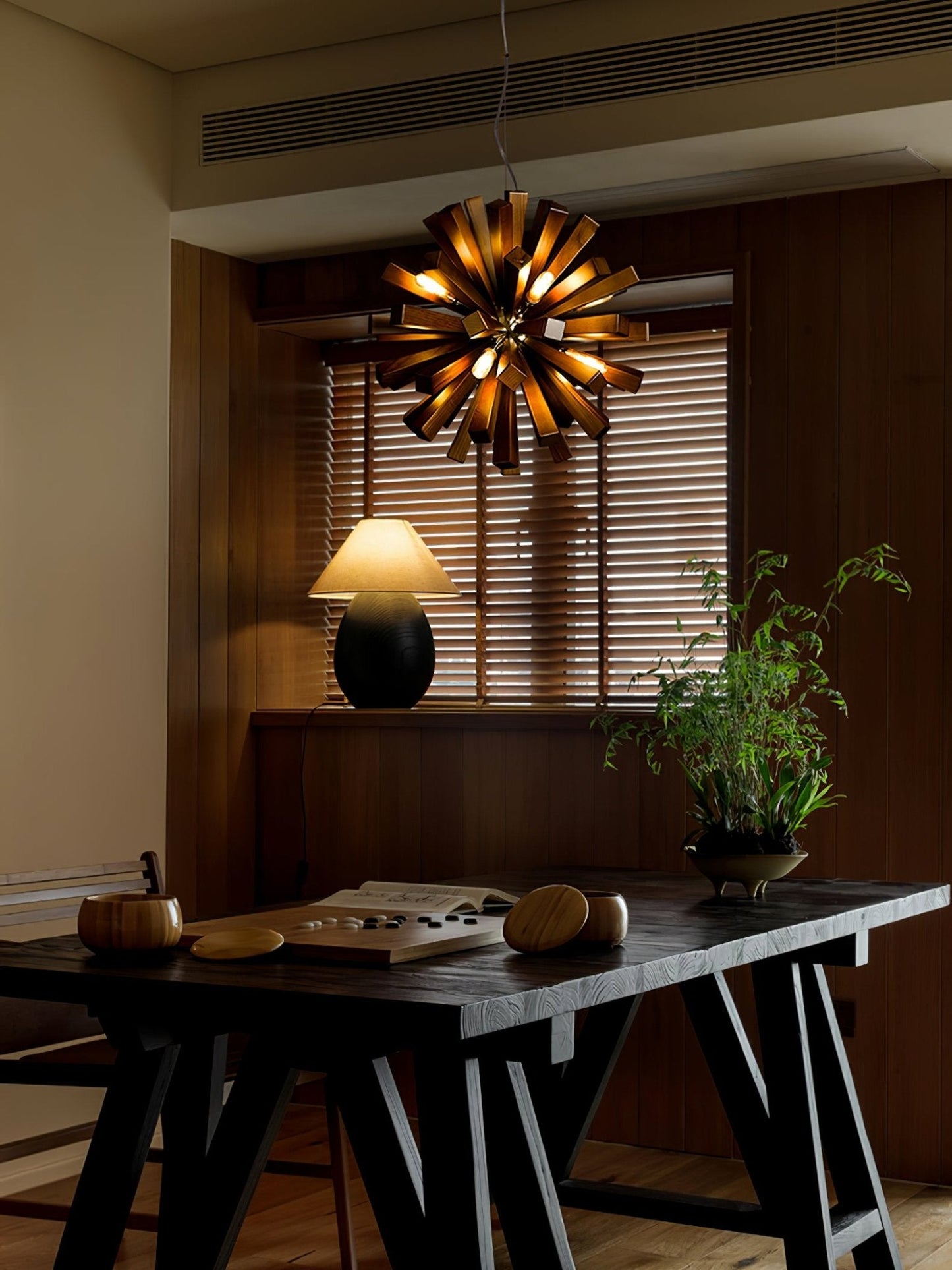 Nova Burst Chandelier - Modern Design with Adjustable Brightness & Ene