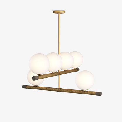 Nova Linear Chandelier - Modern Design, Adjustable Height, LED Compati