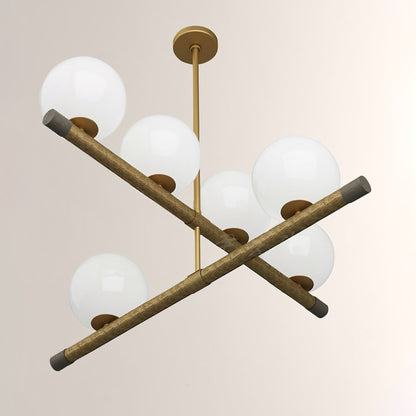 Nova Linear Chandelier - Modern Design, Adjustable Height, LED Compati