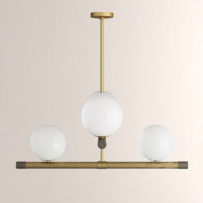 Nova Linear Chandelier - Modern Design, Adjustable Height, LED Compati
