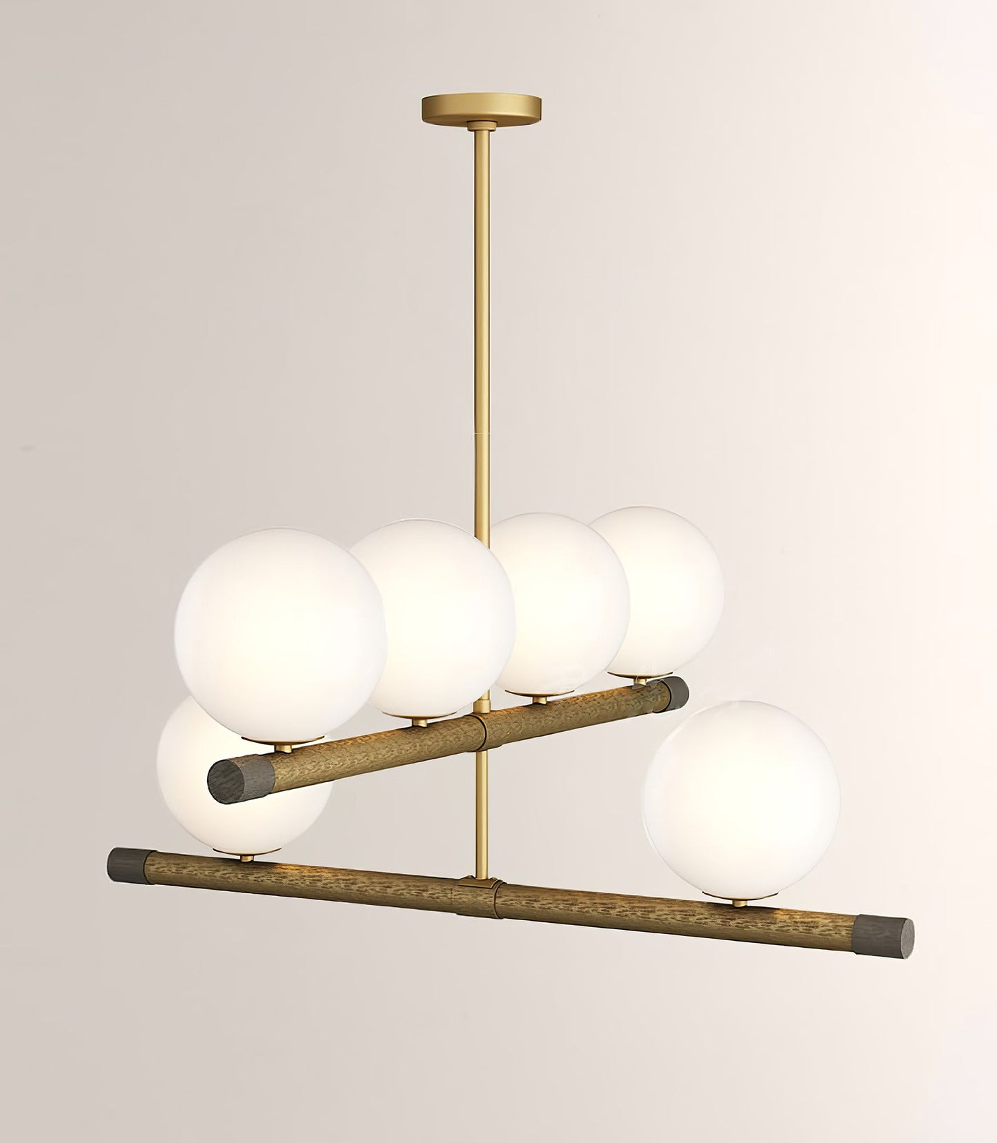 Nova Linear Chandelier - Modern Design, Adjustable Height, LED Compati