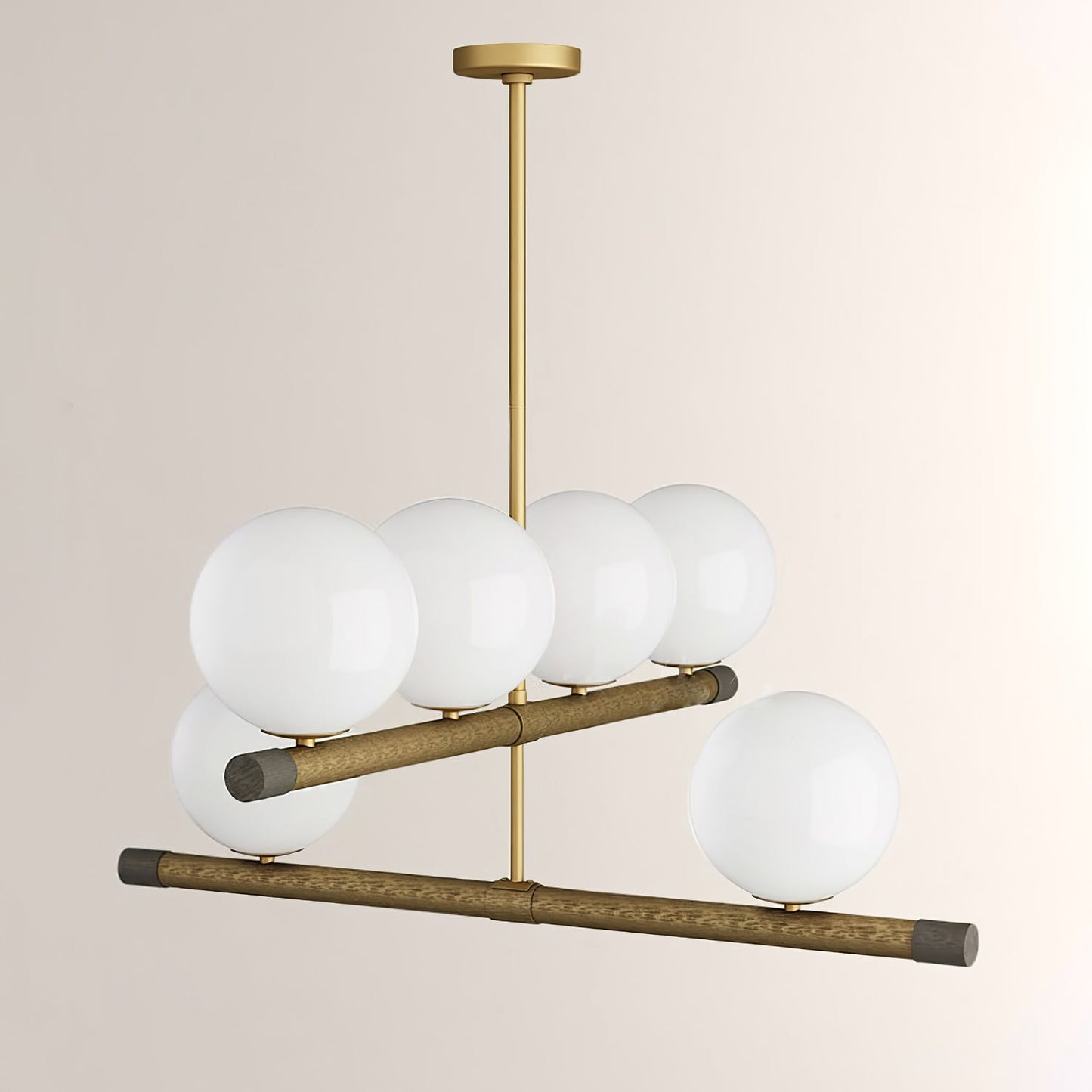 Nova Linear Chandelier - Modern Design, Adjustable Height, LED Compati