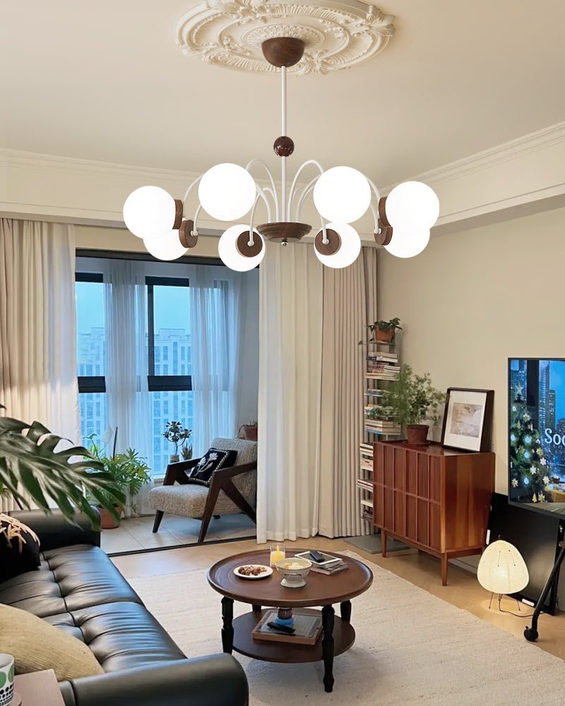 Novara Chandelier - Elegant Design with Adjustable Height & Energy-Eff
