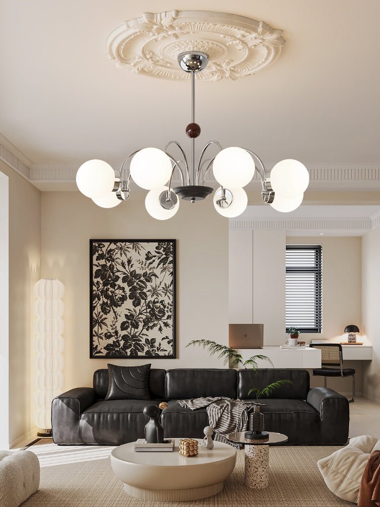 Novara Chandelier - Elegant Design with Adjustable Height & Energy-Eff
