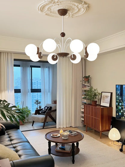 Novara Chandelier - Elegant Design with Adjustable Height & Energy-Eff