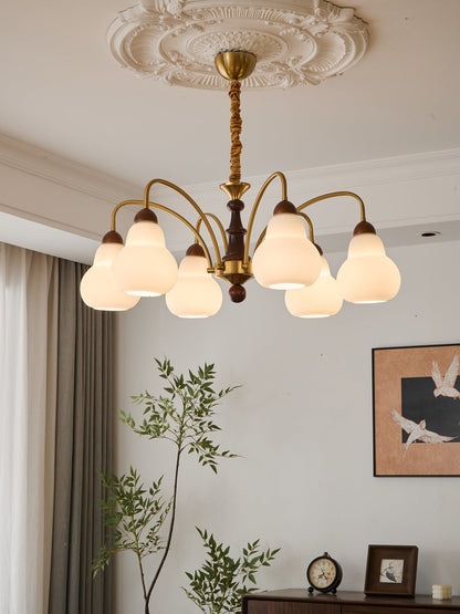 Elegant Novelle Chandelier - Crystal Accents & Adjustable Height