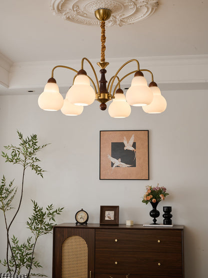 Elegant Novelle Chandelier - Crystal Accents & Adjustable Height