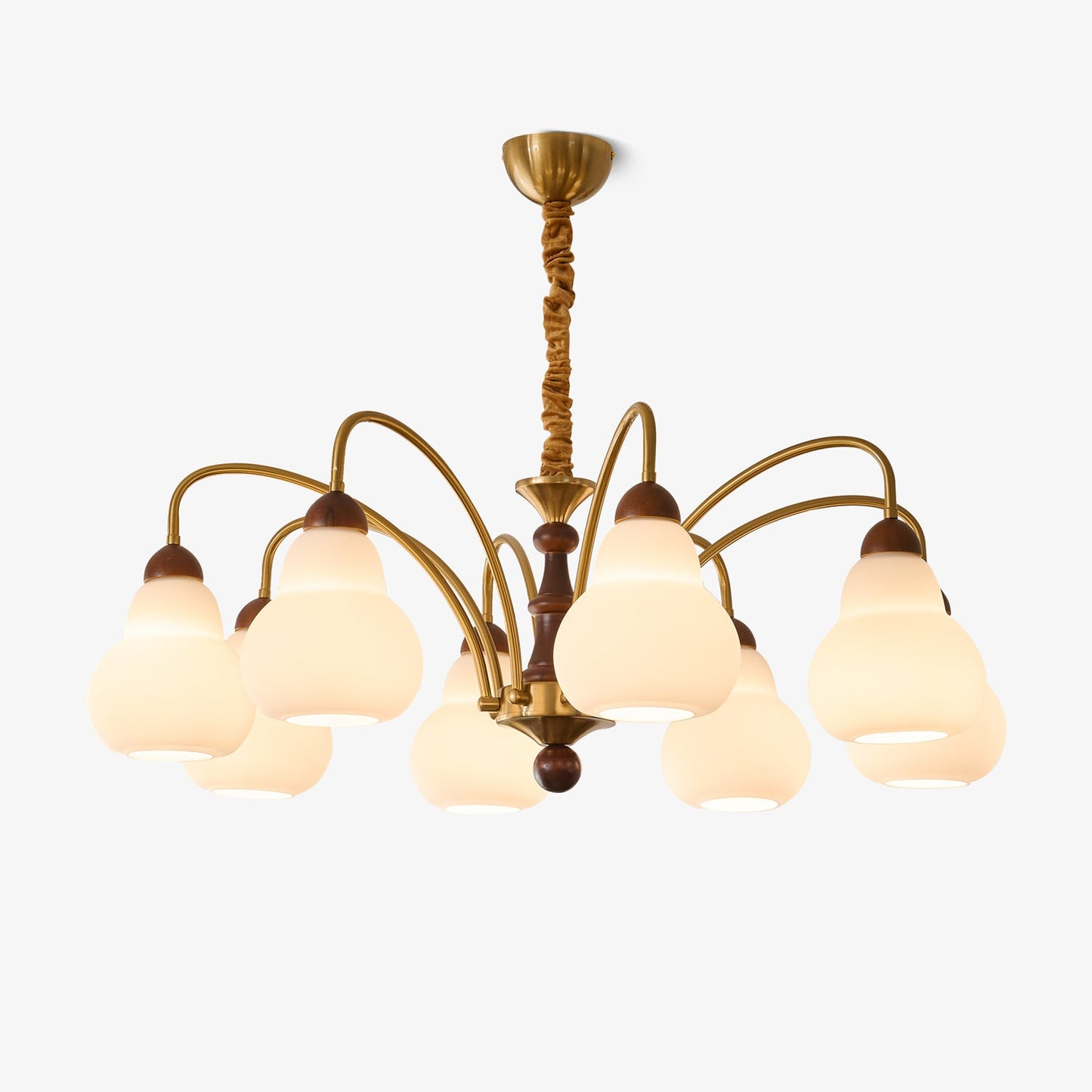 Elegant Novelle Chandelier - Crystal Accents & Adjustable Height