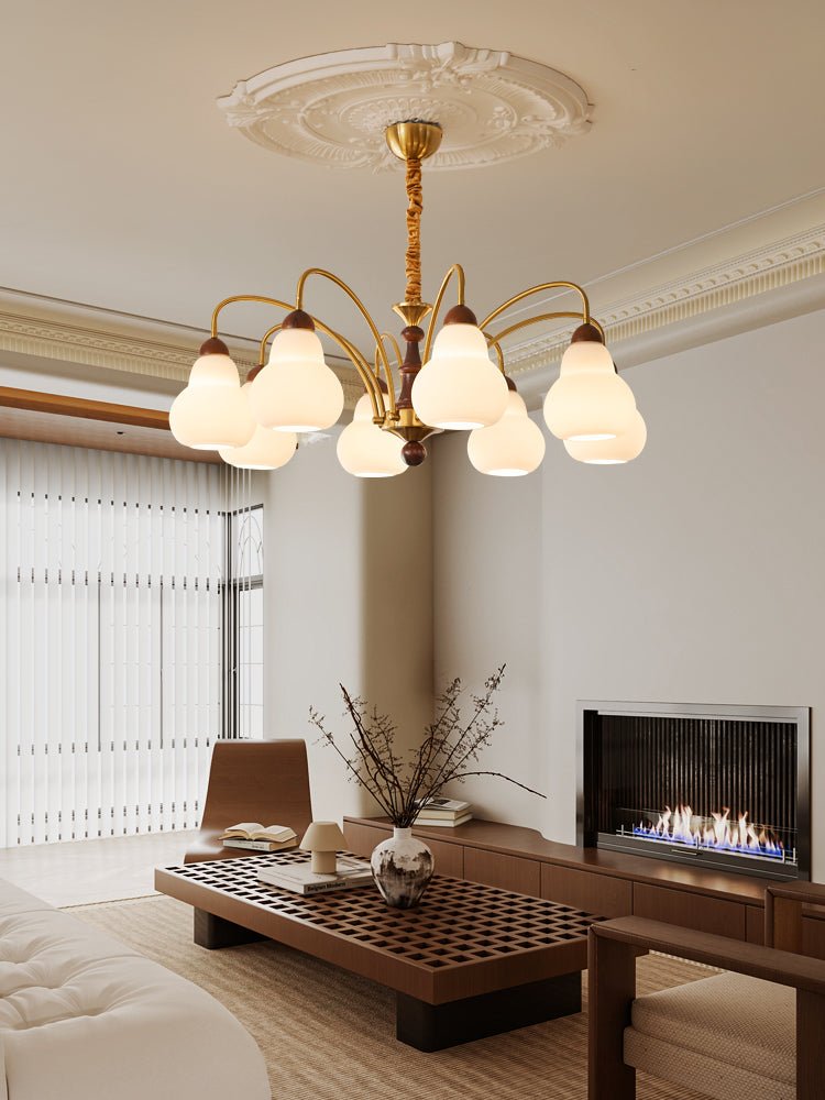 Elegant Novelle Chandelier - Crystal Accents & Adjustable Height