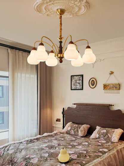 Elegant Novelle Chandelier - Crystal Accents & Adjustable Height