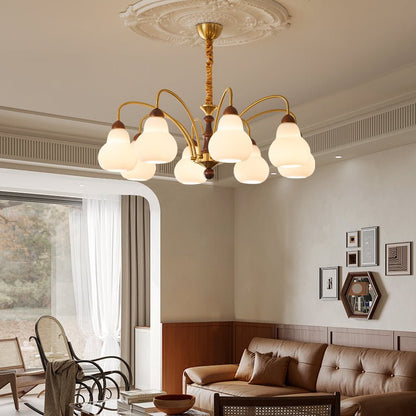 Elegant Novelle Chandelier - Crystal Accents & Adjustable Height