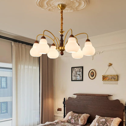 Elegant Novelle Chandelier - Crystal Accents & Adjustable Height