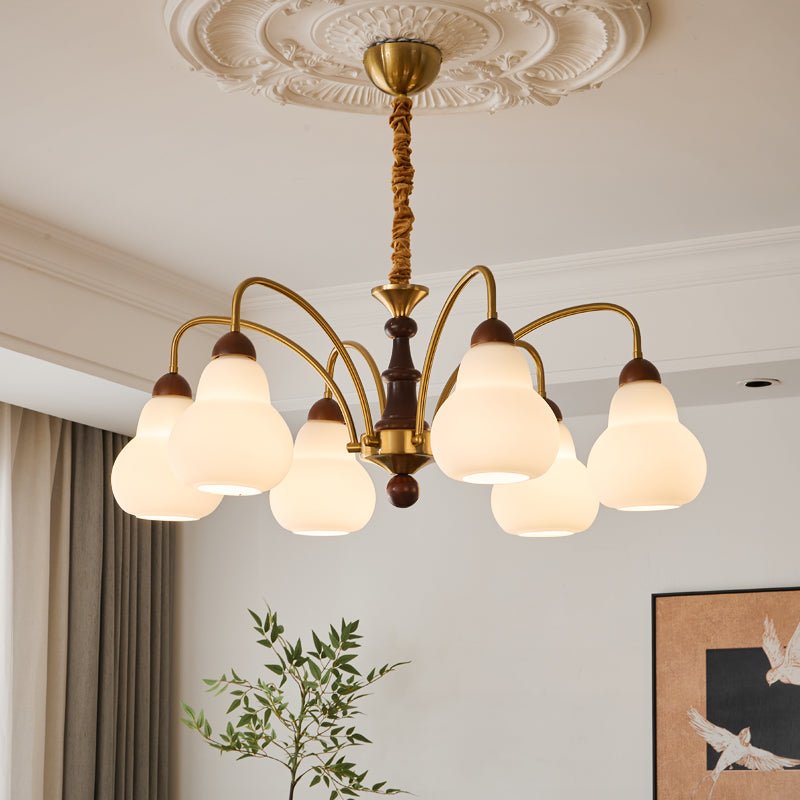 Elegant Novelle Chandelier - Crystal Accents & Adjustable Height