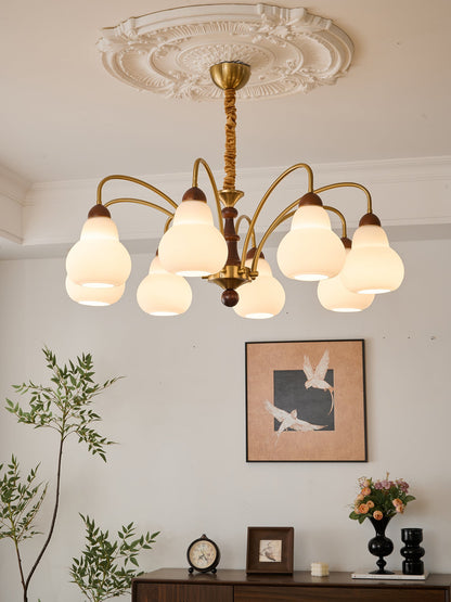 Elegant Novelle Chandelier - Crystal Accents & Adjustable Height