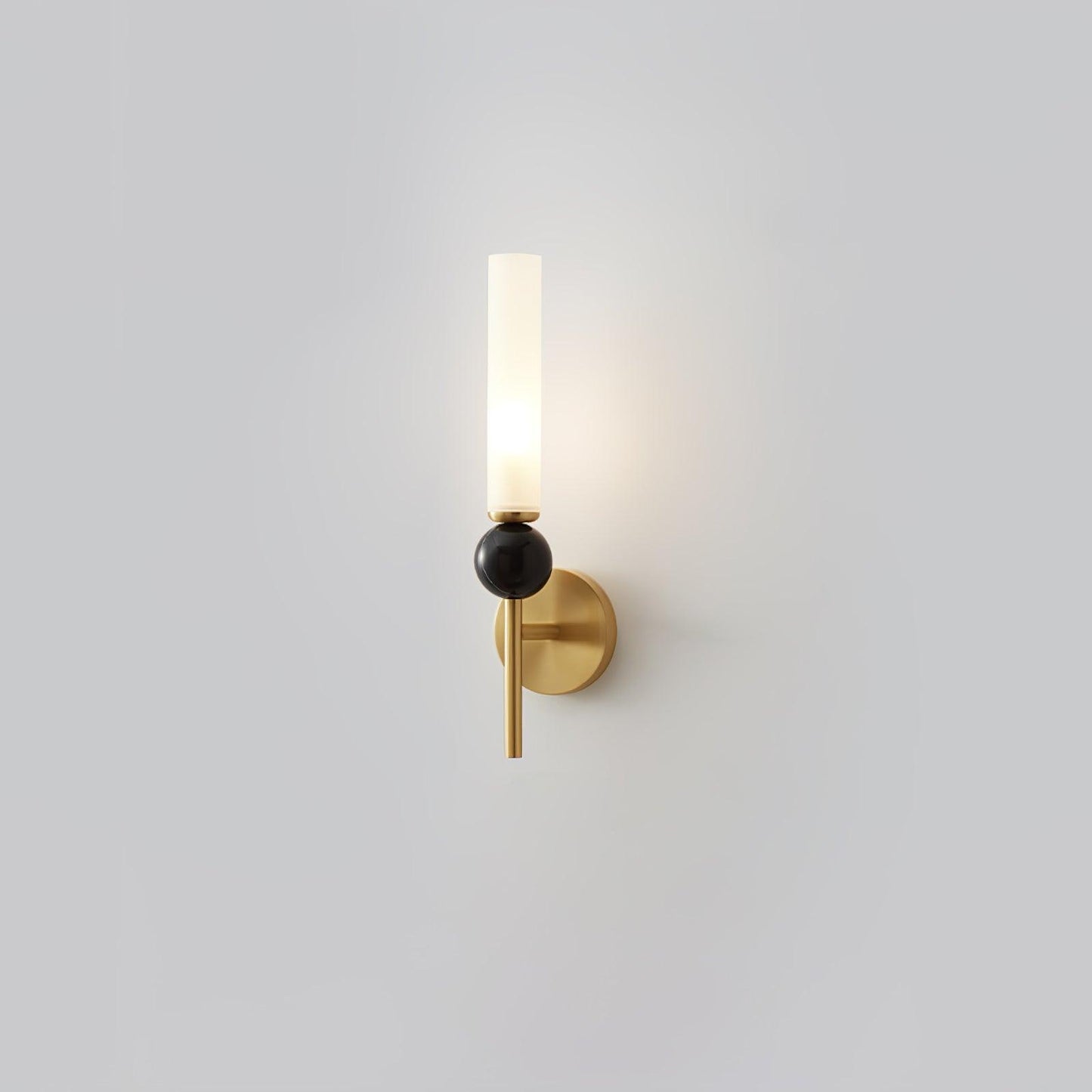 Elegant Marble Vertical Wall Lamp with Adjustable Brightness & Energy