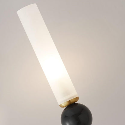 Elegant Marble Vertical Wall Lamp with Adjustable Brightness & Energy
