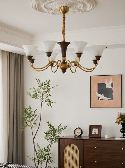 Octavia Chandelier - Elegant Crystal Design with Adjustable Hanging He