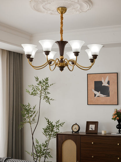 Octavia Chandelier - Elegant Crystal Design with Adjustable Hanging He