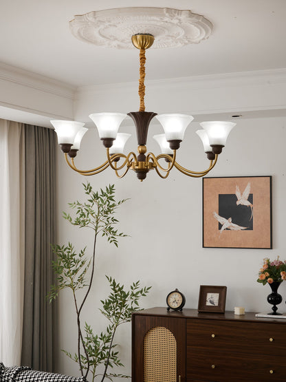 Octavia Chandelier - Elegant Crystal Design with Adjustable Hanging He