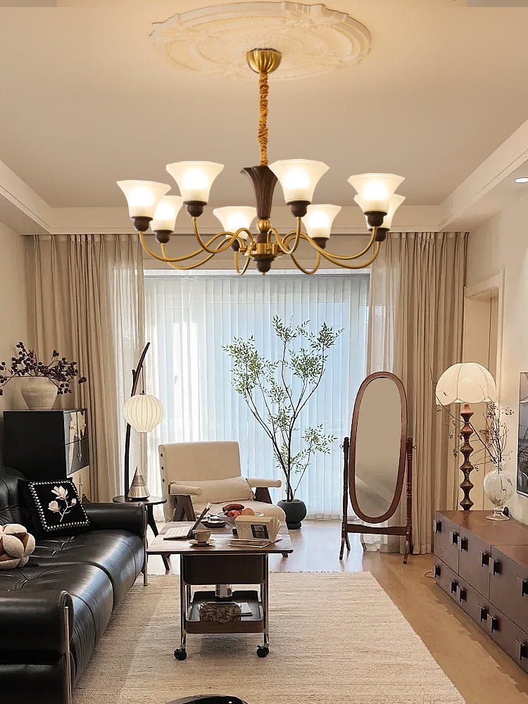 Octavia Chandelier - Elegant Crystal Design with Adjustable Hanging He