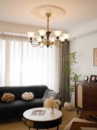 Octavia Chandelier - Elegant Crystal Design with Adjustable Hanging He