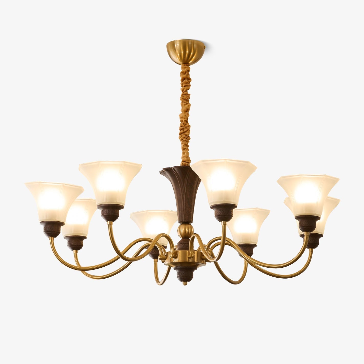Octavia Chandelier - Elegant Crystal Design with Adjustable Hanging He