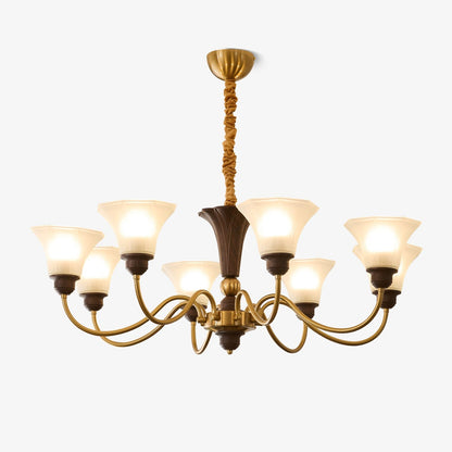 Octavia Chandelier - Elegant Crystal Design with Adjustable Hanging He