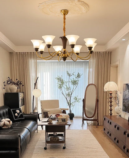 Octavia Chandelier - Elegant Crystal Design with Adjustable Hanging He