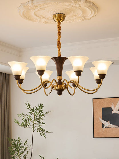Octavia Chandelier - Elegant Crystal Design with Adjustable Hanging He