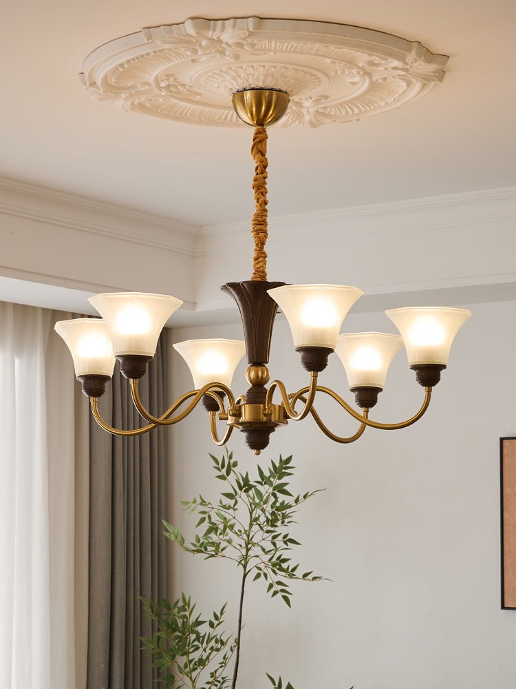Octavia Chandelier - Elegant Crystal Design with Adjustable Hanging He