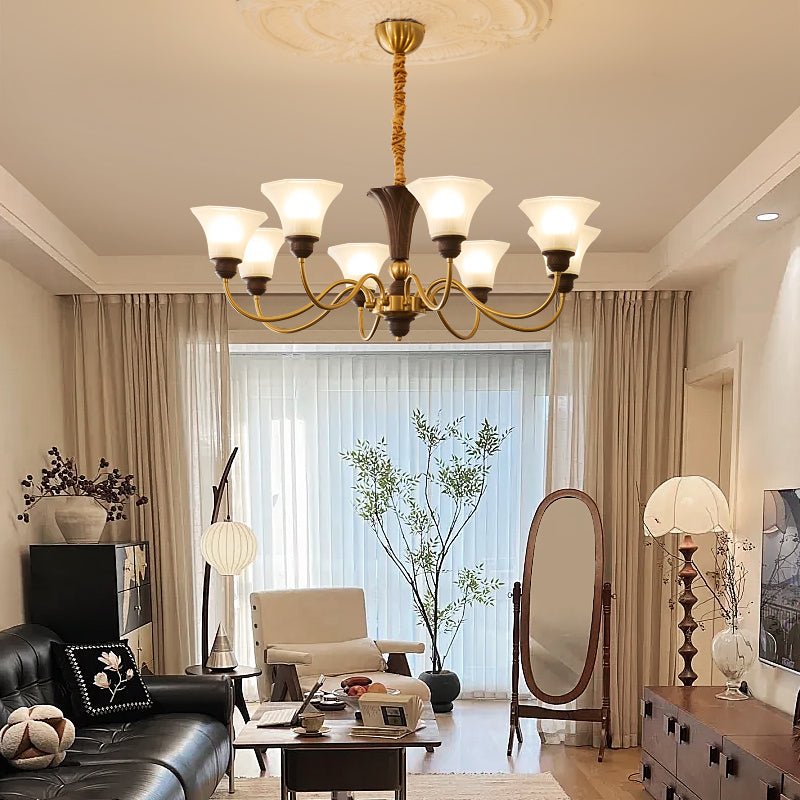 Octavia Chandelier - Elegant Crystal Design with Adjustable Hanging He