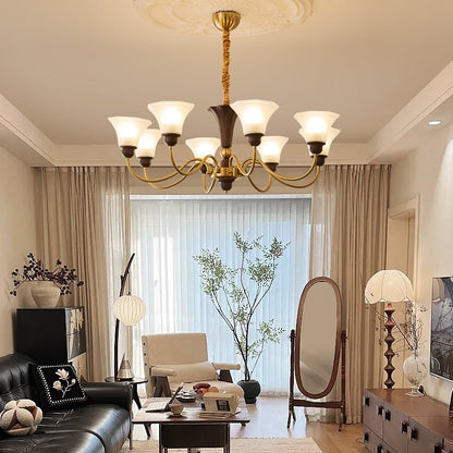 Octavia Chandelier - Elegant Crystal Design with Adjustable Hanging He