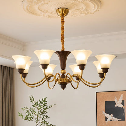 Octavia Chandelier - Elegant Crystal Design with Adjustable Hanging He