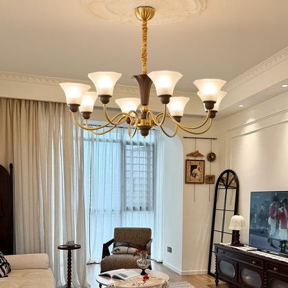 Octavia Chandelier - Elegant Crystal Design with Adjustable Hanging He