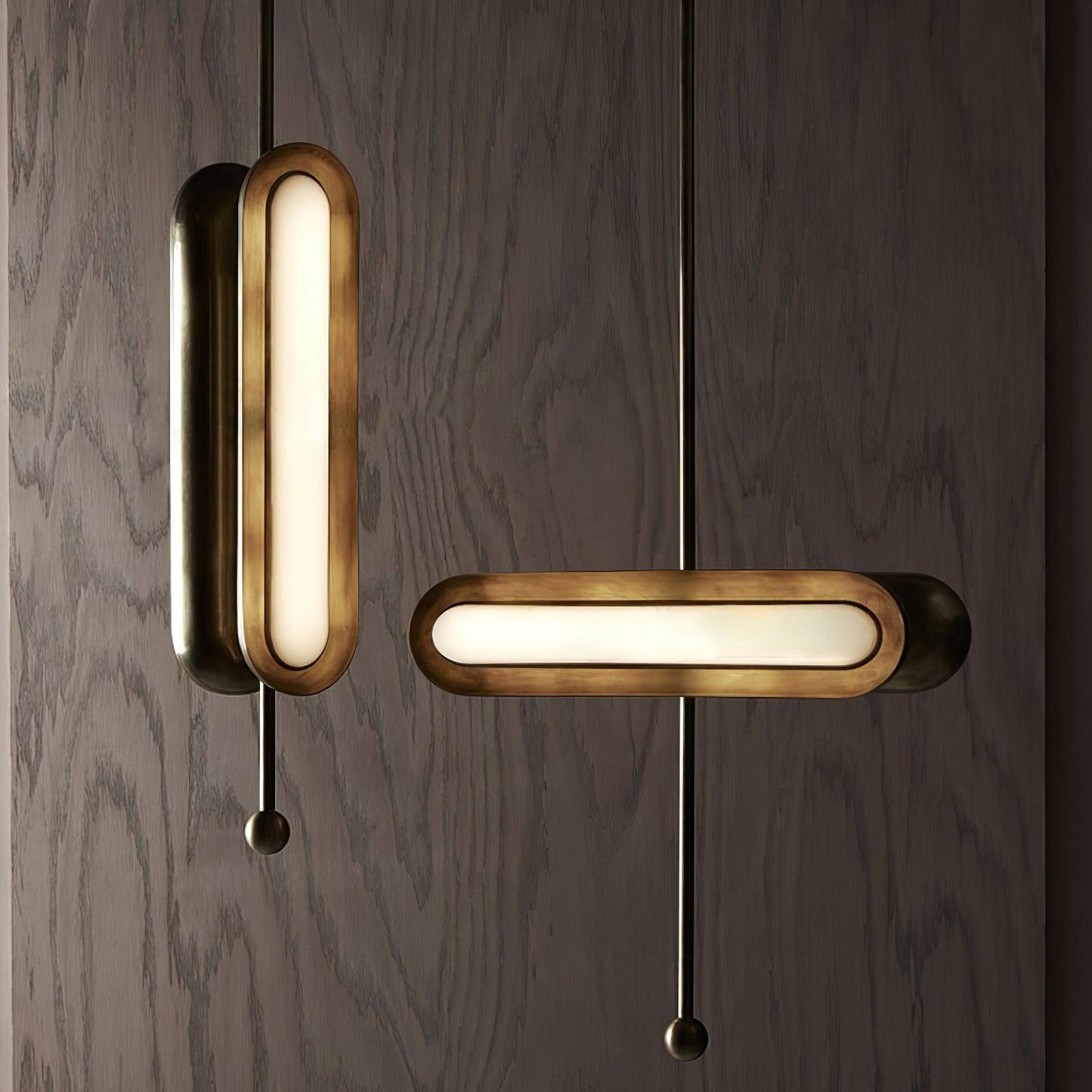 Modern Capsule Chandelier - Adjustable Height, Energy-Efficient LED