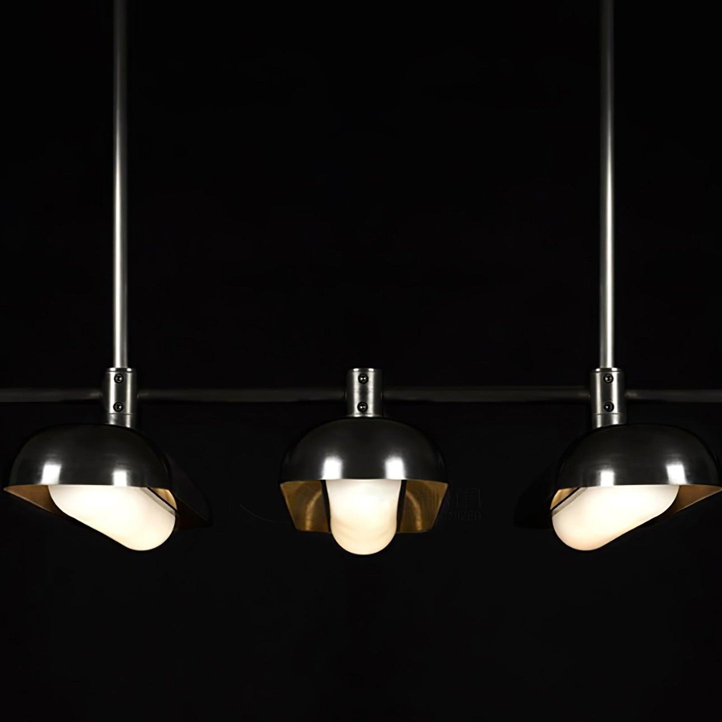 Modern Capsule Chandelier - Adjustable Height, Energy-Efficient LED
